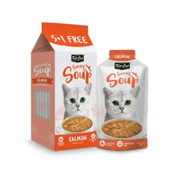 Kit Cat Salmon Savoury Soup Wet Cat Food 300ml