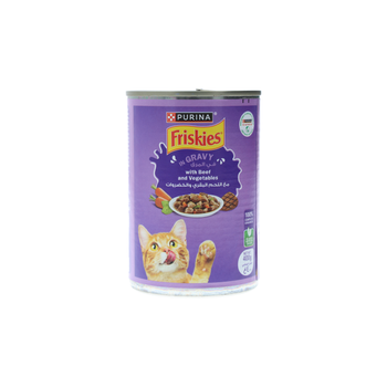Friskies Beef & Chicken Cat Food in Gravy 400g
