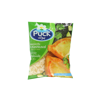 Puck Mozzarella & Kashkaval Shredded Cheese 180g