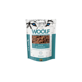 Woolf Duck Chunkies Dog Treats 100g