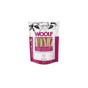 Woolf Duck & Cod Dog Treats 100g