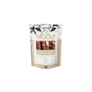 وولف مكافات للكلاب بالدجاج والجلد الخام 100جرام
