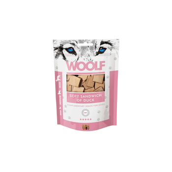 Woolf Duck Meat Sandwich Dog Treats 100g