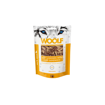 Woolf Chicken & Cod Dog Treats 100g