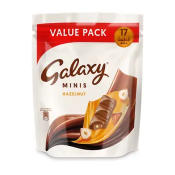 Galaxy Chocolate Minis Hazelnut Mini Chocolate Bars 17×12.5g