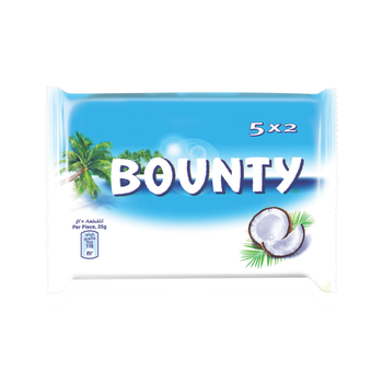 Bounty Milk Chocolate Bars 5×50g