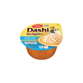 Inaba Dashi Delights Chicken & Scallop Cat Food 70g