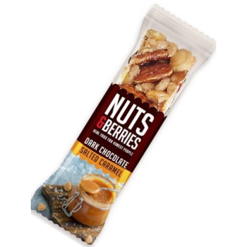 Nuts & Berries Organic Salted Caramel Chocolate Bar 40g