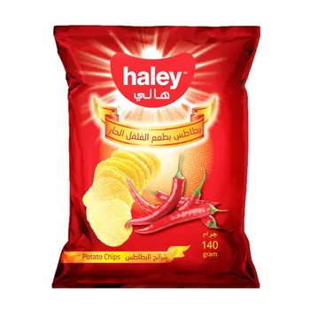 هالي رقائق بطاطس حارة 140جرام