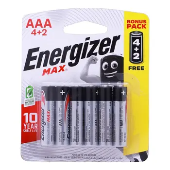 Energizer Max AAA Batteries 5 Pieces