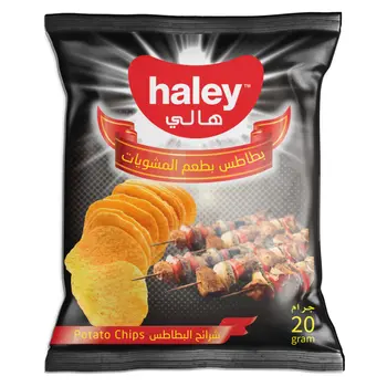 هالي رقائق بطاطس باربكيو 20جرام