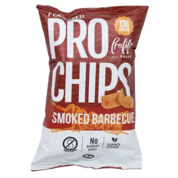 برولايف برو شيبس رقائق بازلاء بنكهة الباربكيو المدخن 60جرام