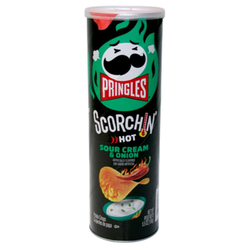 برينجلز سكورشين حار بنكهة الكريمة الحامضة والبصل 158جرام