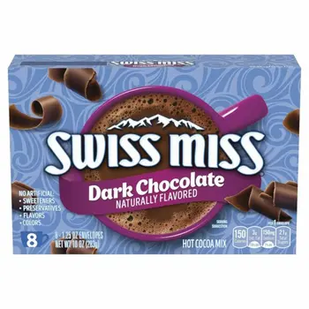 Swiss Miss Dark Chocolate Hot Cocoa Mix 8x1.25oz