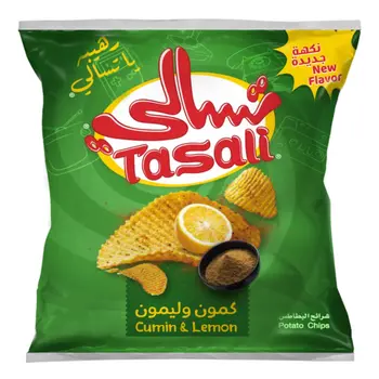 تسالي رقائق البطاطس بالكمون و الليمون 27جرام