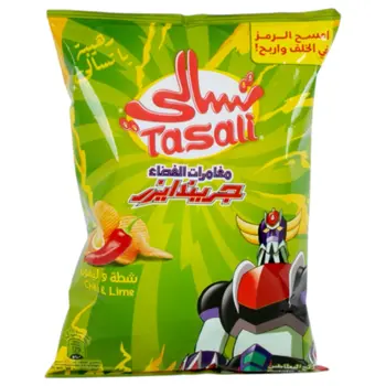 تسالي شرائح البطاطس بنكهة شطة و ليمون 90جرام