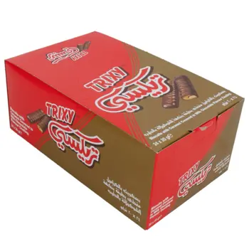 Trixy Caramel Biscuit Chocolate Coating 24x20g