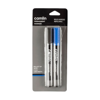 Camlin Refillable Permanent Marker 2 Pieces