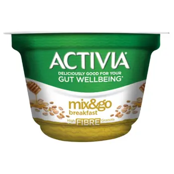 Activia Mixgo Low Fat Vanilla Yogurt Granola 170g