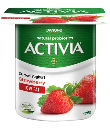 Activia Strawberry Yoghurt  Low Fat 120g