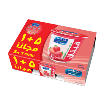 Almarai Vetal Strawberry Layered Yoghurt Pack 6×140g