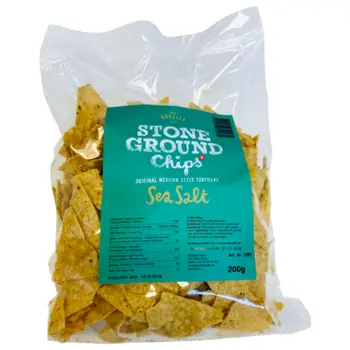 أديليتا رقائق تورتيلا مطحونة على الحجر بملح البحر 200جرام