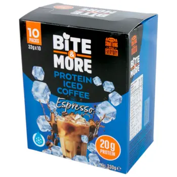بايت اند مور قهوة إسبريسو مثلجة بالبروتين 10×33جرام