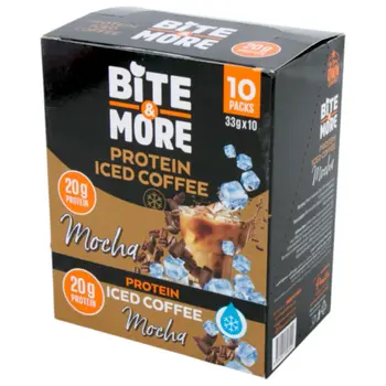 بايت اند مور قهوة موكا مثلجة بالبروتين 10×33جرام