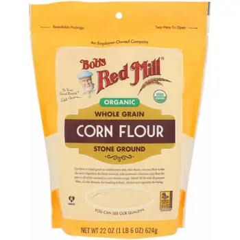 Bob's Red Mill Organic Whole Grain Corn Flour 624g