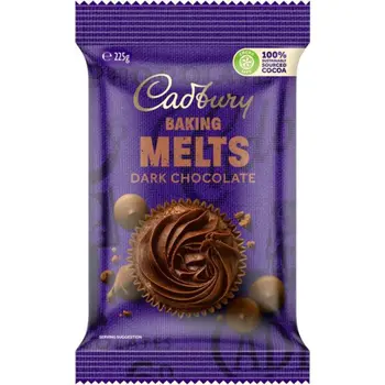 Cadbury Dark Chocolate Baking Melts 225g