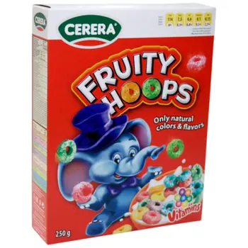 سيريرا فروتي هووبس حلقات حبوب الإفطار 250جرام