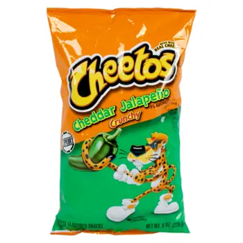 شيتوس كرنشي بنكهة جبنة الشيدر والهالابينو 226جرام 1قطعة