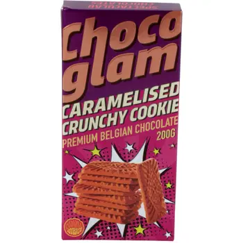 Chocoglam Caramelised Crunchy Cookie Chocolate 200g