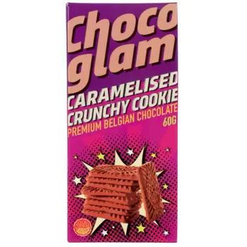 Chocoglam Caramelised Crunchy Cookie Chocolate 60g