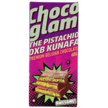 Chocoglam Pistachio Dxb Kunafa Chocolate 60g