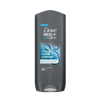 دوف للرجال عناية 3 في 1 غسول للجسم والوجه والشعر لتنظيف البشرة وترطيبها نظافة مريحة 400مل