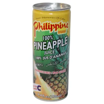 Philippine Brand Unsweetened Pineapple Juice 250ml