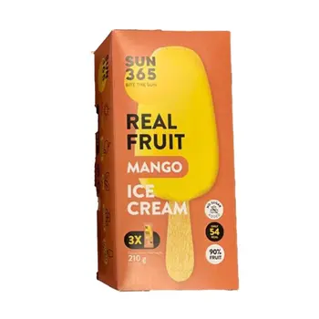 صن 365 آيس كريم فواكه طبيعية مانجو 3×70جرام