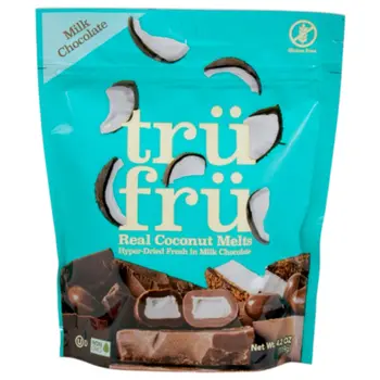 Tru Fru Milk Chocolate Coconut Melts 4.2oz