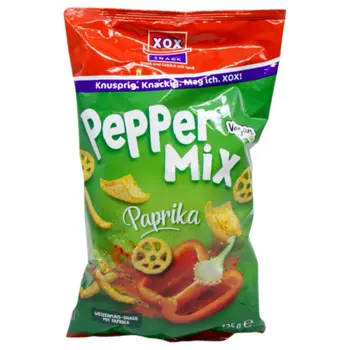 أكس أو أكس وجبة خفيفة بنكهة البابريكا 125جرام