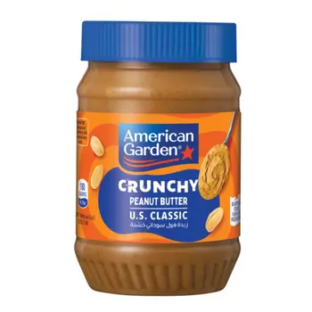American Garden Crunchy Peanut Butter 454g