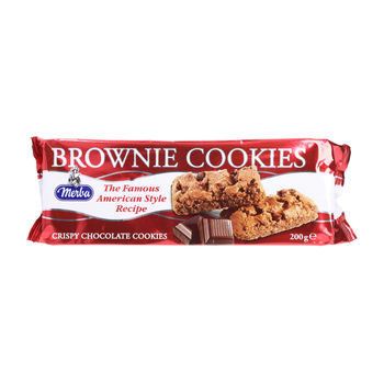 Merba Brownie Chocolate Cookies 200g