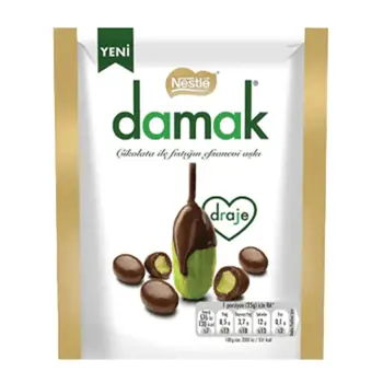 Nestle Damak Pistachio Milk Chocolate 50g