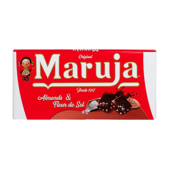 Maruja Dark Chocolate Almonds Fleur de Sel 100g