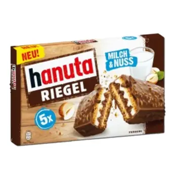 Hanuta Milch & Nuss Riegel 5x172.5g