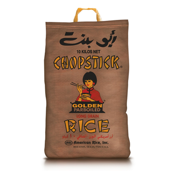 American Rice Chopstick Golden Parboiled Rice 10kg