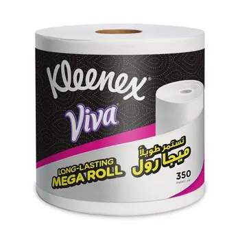 Kleenex Viva Long-Lasting Mega Roll Paper Towels 350m