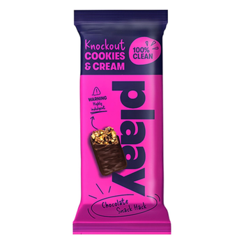 Plaay Knockout Cookies & Cream Chocolate Bar 35g