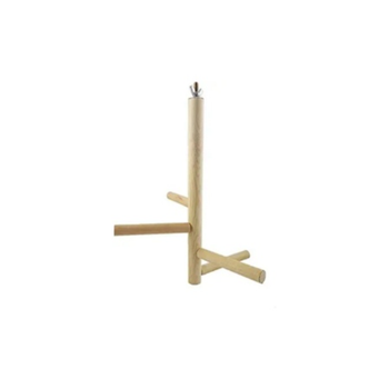 Wooden Bird Perch with Four Bars