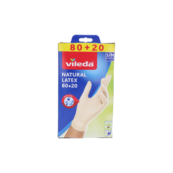 Vileda Latex-Free Disposable Gloves 100 Pieces S/M